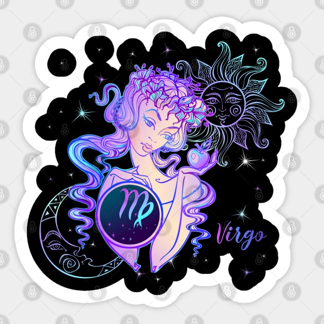 Virgo Astrology Horoscope Zodiac Birth Sign Gift for Women Sticker by xena